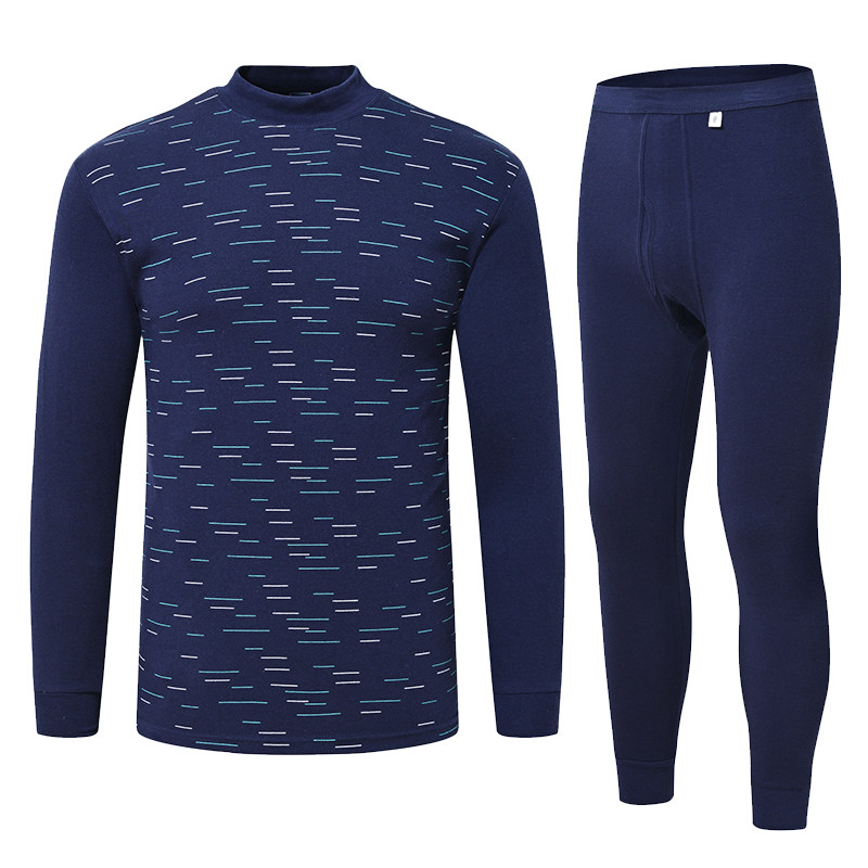 中年纯棉高领中老年男士薄款保暖衣 暖扬扬保暖上装