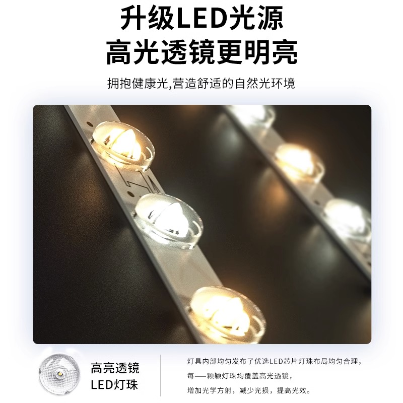 客厅灯现代简约大气主灯全光谱护眼灯led吸顶灯全屋套餐房间灯具-图0