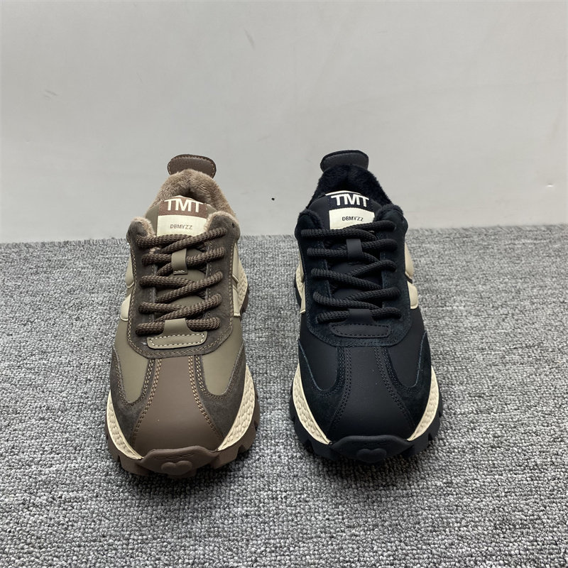 处理真皮阿甘鞋女2024冬季新款加绒老爹鞋女厚底增高运动休闲棉鞋,淘宝优惠券,粉丝福利购,淘宝优惠卷