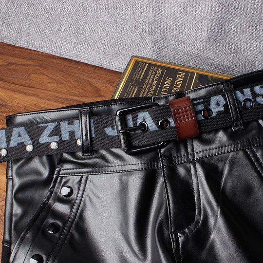 针扣帆布腰带男女通用学生百搭休闲皮带潮款韩版年轻人牛仔布裤带