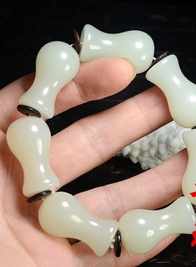 天然玉石佛珠配饰手链