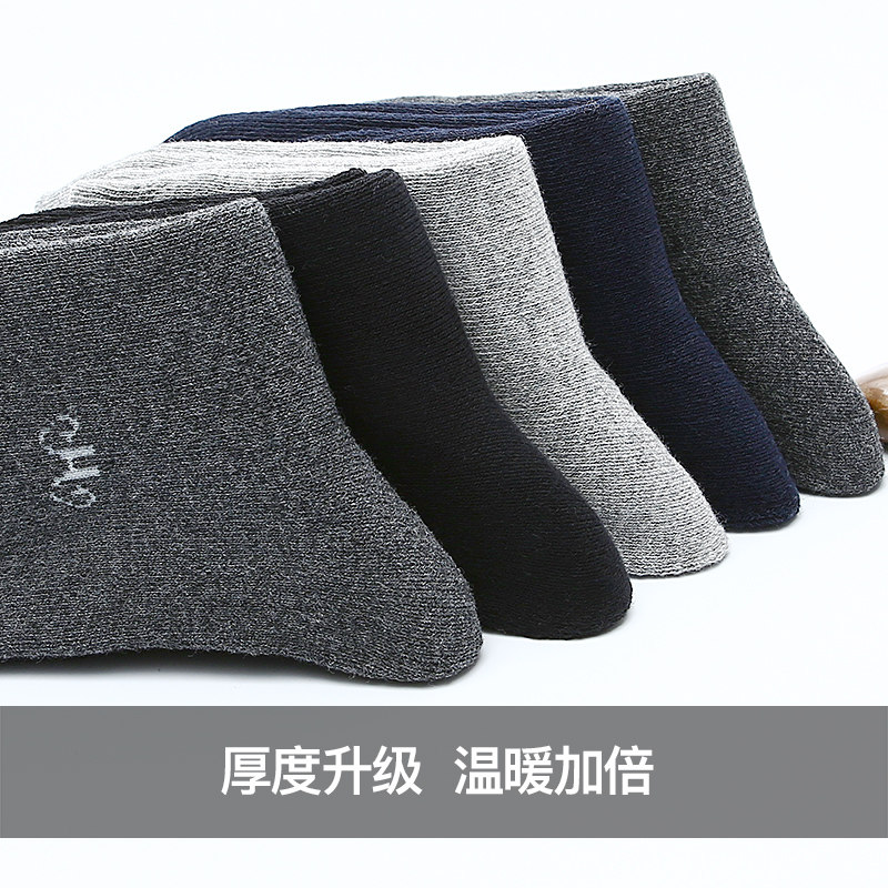 恒源祥男士中筒毛巾纯棉防臭潮长袜 恒源祥浪色短袜/打底袜/丝袜/美腿袜