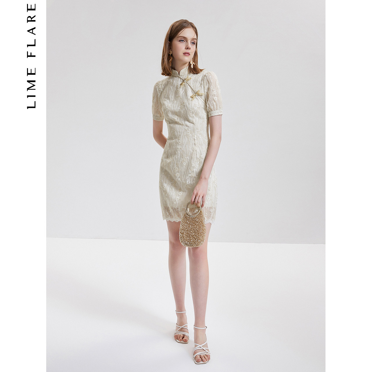 朗姿莱茵改良旗袍女2021新款连衣裙 LIMEFLARE连衣裙