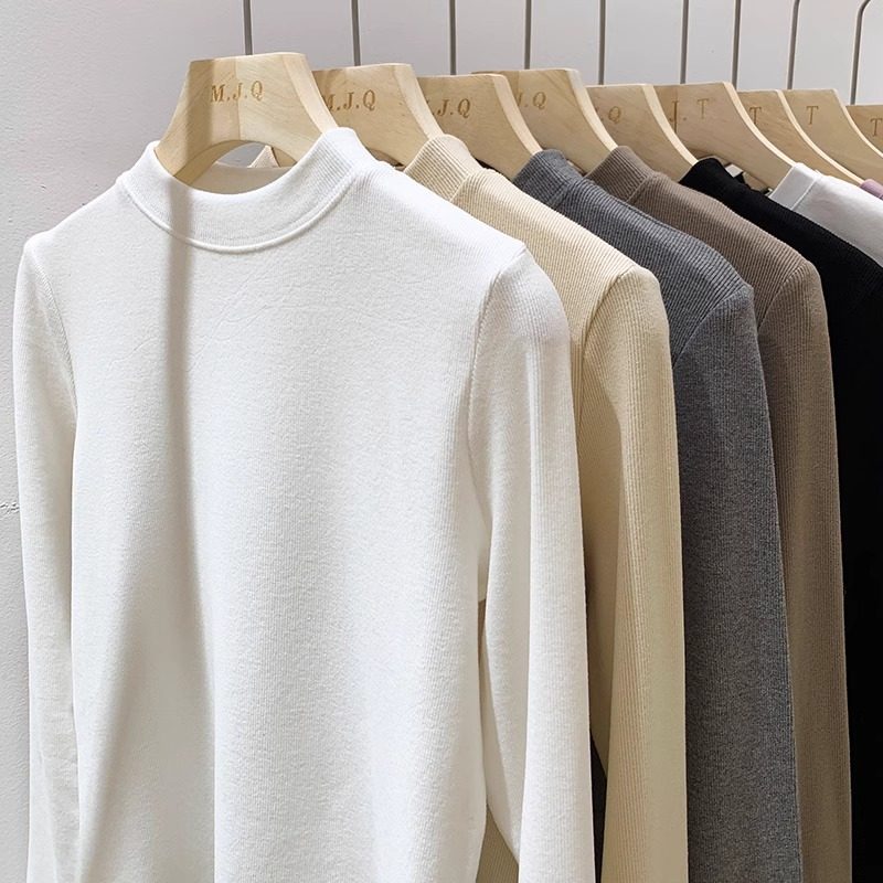 女童半高领打底衫秋冬2025新款儿童内搭薄绒磨毛长袖T恤大童上衣,淘宝优惠券,粉丝福利购,淘宝优惠卷