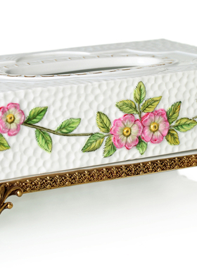 美式风陶瓷复古家居客厅纸巾盒