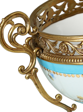 欧式风陶瓷双耳摆件