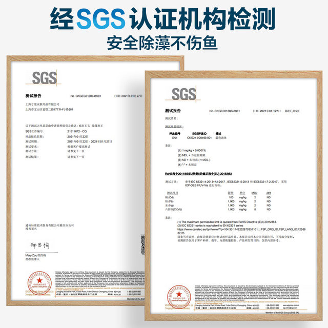 Algaecide 12 hours to remove moss and algae from green water in fish tank