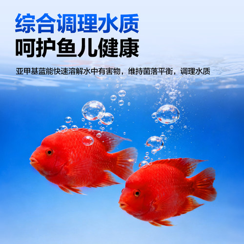 亚甲基蓝观赏鱼专用非鱼药白点净烂身烂尾水霉锦鲤鱼缸水质净化剂 - 图0