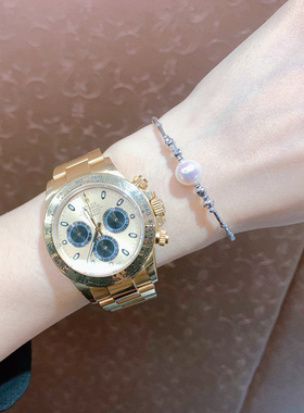 4EVER/8.5-9mm日本极光粉akoya海水珍珠手链女S925纯银镭射珠手串