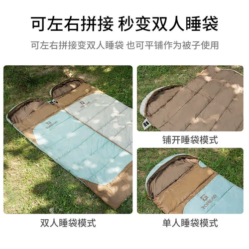 Дорожный износостойкий удерживающий тепло портативный спальный мешок с капюшоном для взрослых для кемпинга