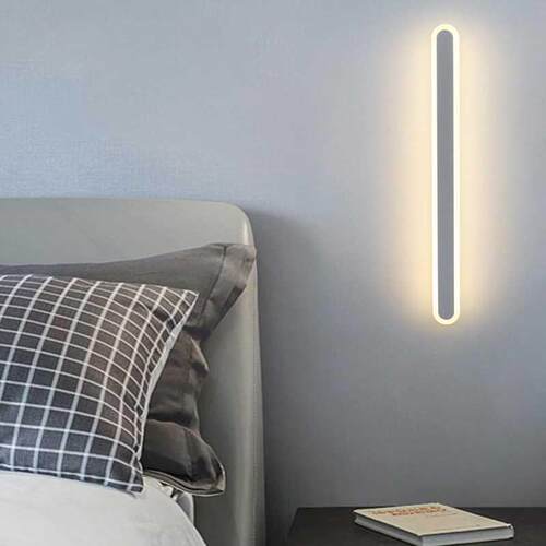 新款卧室客厅现代极简约创意led背景墙走廊过道楼梯床头长条壁灯 - 图2