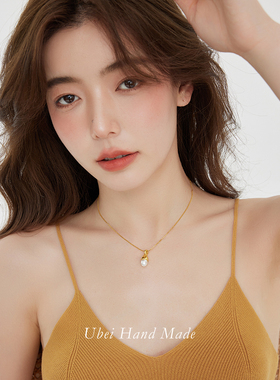 女轻奢高级感珍珠项链百搭毛衣链