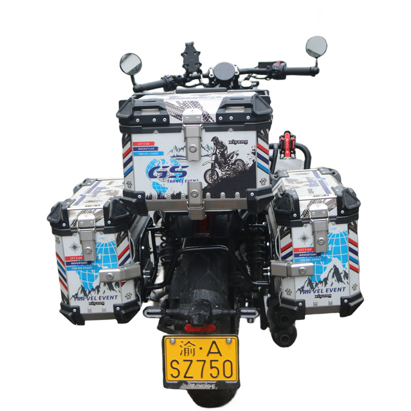 适用于隆鑫无极CU525铝合金三箱边箱尾箱 LX500-3A改装旅行箱配件,淘宝优惠券,粉丝福利购,淘宝优惠卷