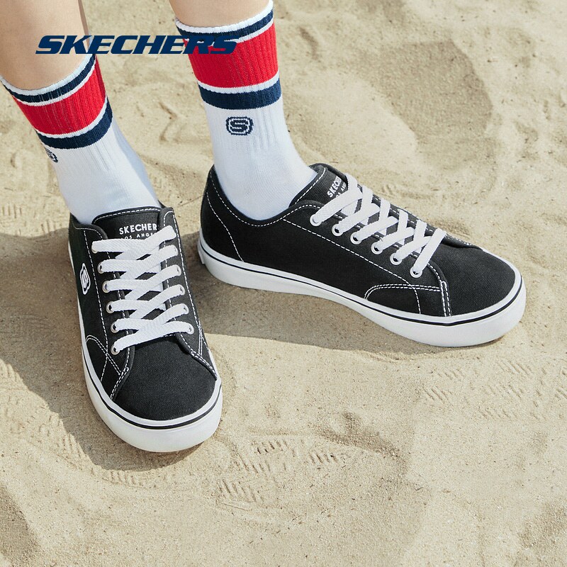 skechers春季情侣男休闲透气帆布鞋 skechers运动帆布鞋