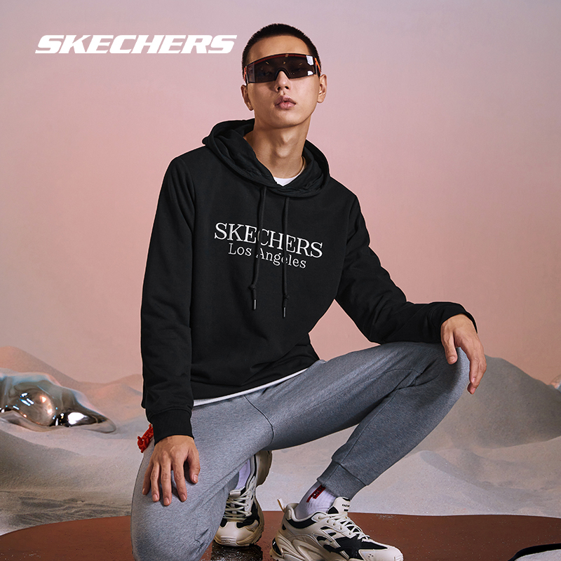 【加购】skechers春秋运动宽松卫衣 skechers运动运动卫衣/套头衫