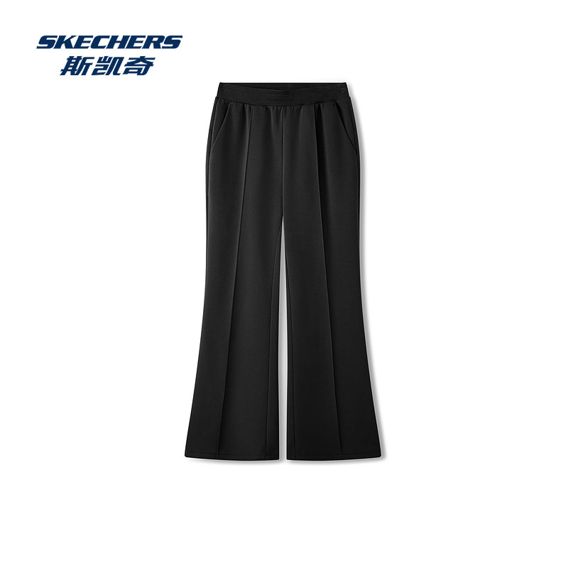 斯凯奇女士长裤2025冬季新款宽松休闲运动裤直筒修身瑜伽喇叭裤 - 图2