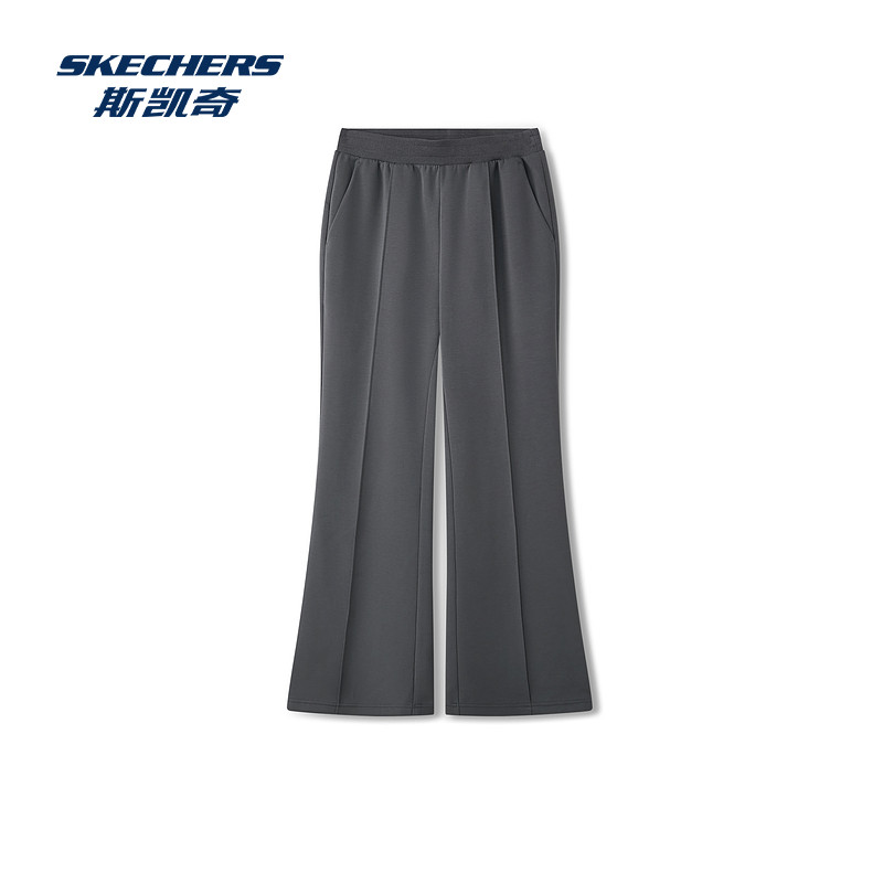 斯凯奇女士长裤2025冬季新款宽松休闲运动裤直筒修身瑜伽喇叭裤 - 图1