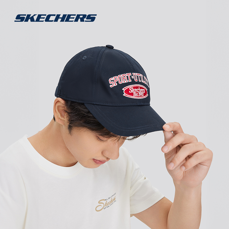 skechers斯凯奇成毅同款丨帽子2024年新款男女棒球帽运动鸭舌帽