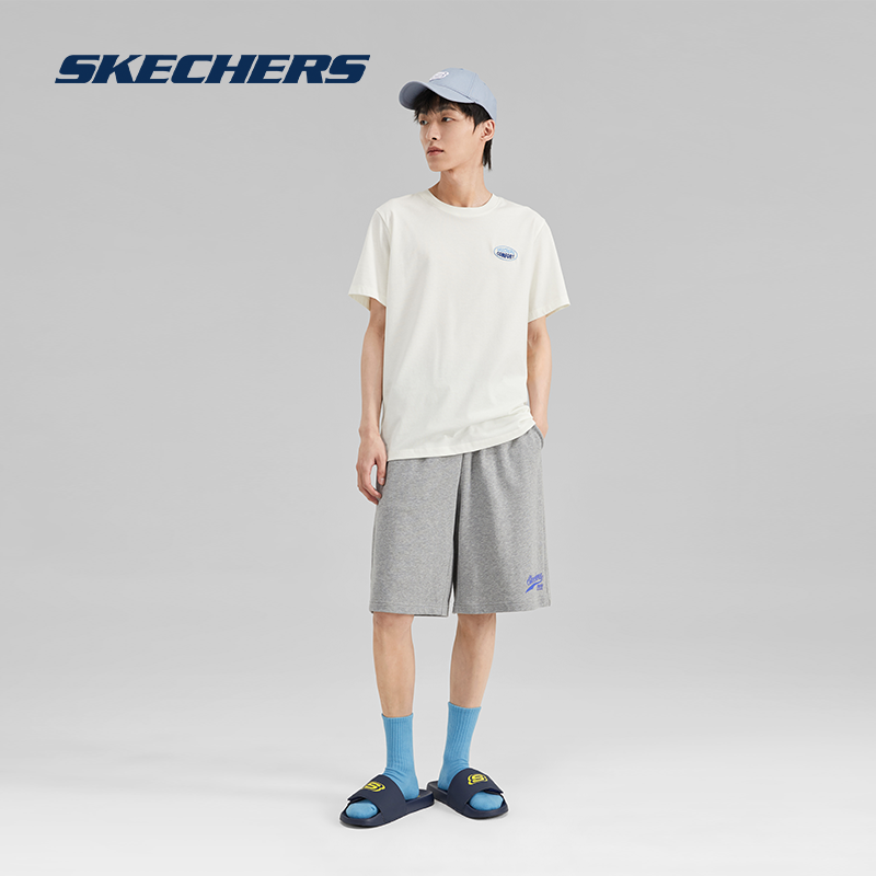 skechers 2023春季新款男子简约拖鞋 skechers运动运动拖鞋