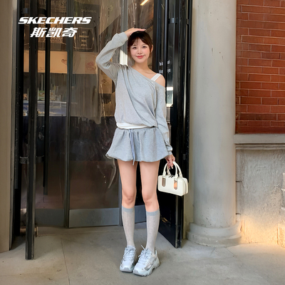 【双11预售】斯凯奇云屿运动鞋男女老爹鞋2025新款缓震户外徒步鞋