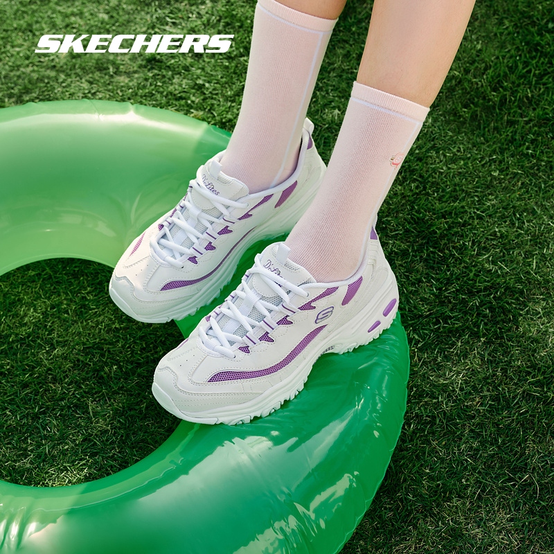 Skechers斯凯奇夏季男女同款经典复古情侣老爹鞋厚底透气运动鞋子