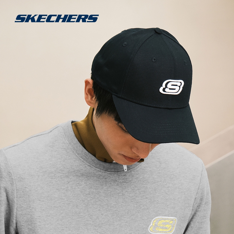 Skechers斯凯奇休闲情侣遮阳鸭舌帽男时尚防晒帽子运动棒球帽女