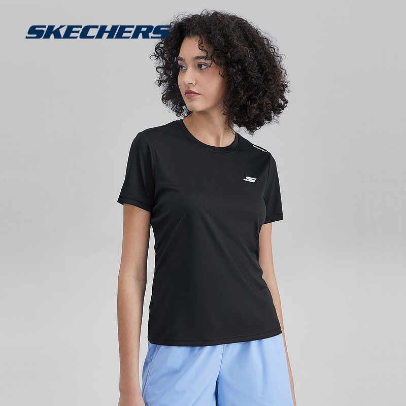 skechers速干男2023春款健身t恤 skechers运动运动T恤