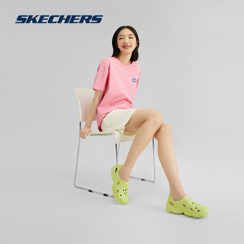 skechers 2023春泡泡情侣一脚蹬拖鞋 skechers运动运动拖鞋