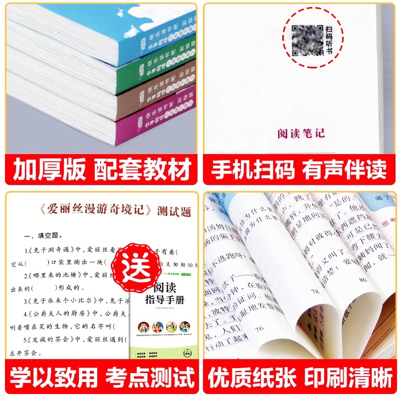 全套4册 鲁滨逊漂流记六年级下册的课外书阅读正版原著完整版汤姆索亚历险记爱丽丝漫游奇境尼尔斯骑鹅旅行记鲁滨孙快乐读书吧6下