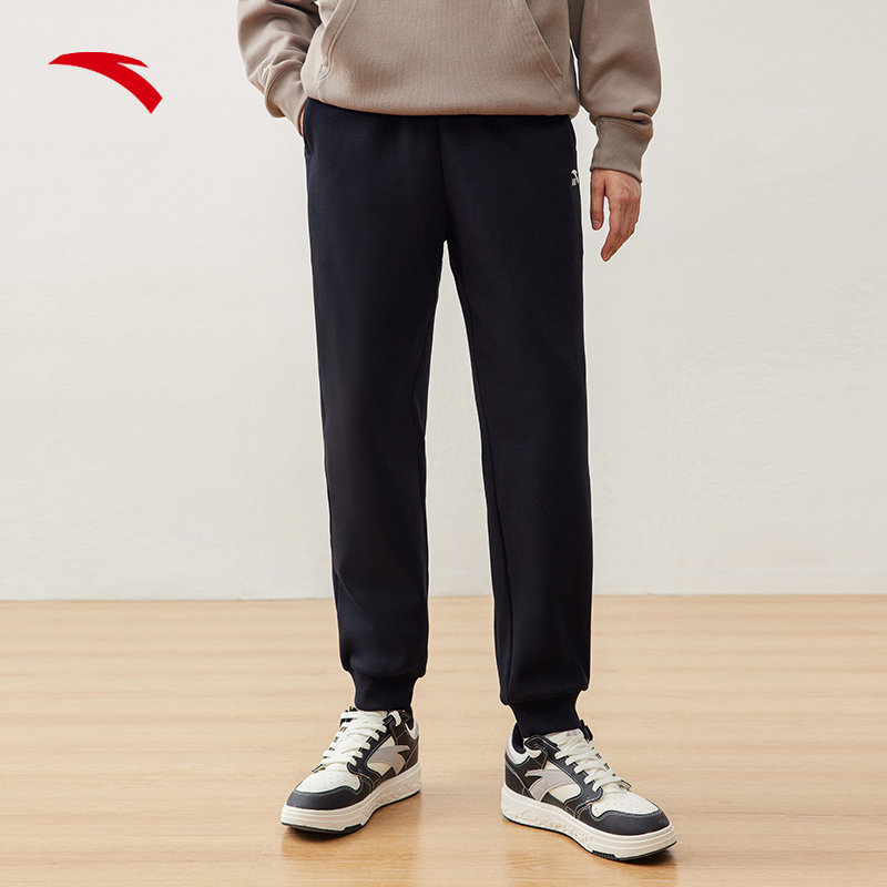 安踏运动裤男裤2025新款冬季裤子官方针织男款卫裤加绒休闲长裤男,淘宝优惠券,粉丝福利购,淘宝优惠卷