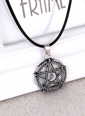 浪漫派对男士钛钢五角星锁骨链