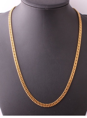 简约金色项链欧美不锈钢