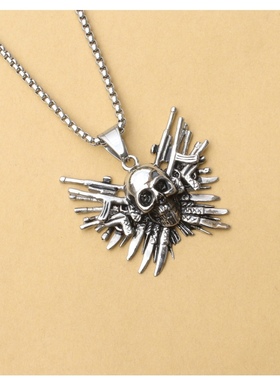 挂件骷髅头配饰吊坠项链