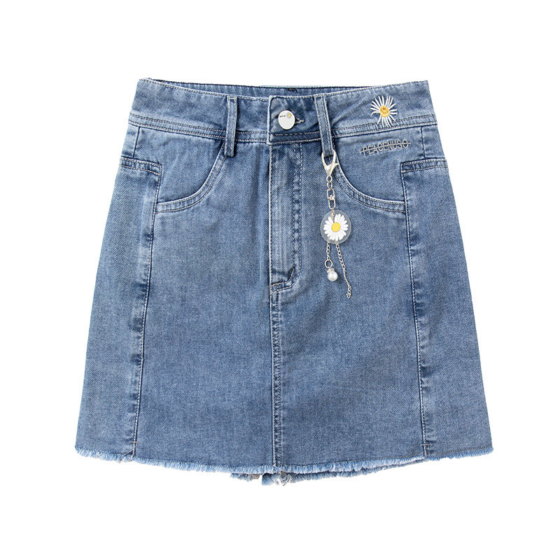 牛仔高腰2020新款潮夏季百搭短裤裙 苏麦牛仔裤