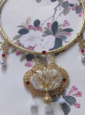 合金百搭璎珞项圈长命锁颈圈饰品