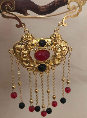 璎珞项圈古风项链配饰步摇古装