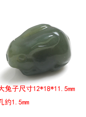 摩登晶石和田玉生肖兔diy手链