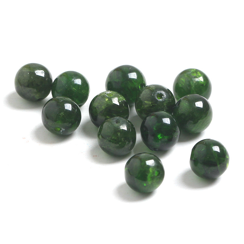 diy饰品配件 天然绿透辉石散珠单珠圆珠羽生结弦水晶手链材料包,淘宝优惠券,粉丝福利购,淘宝优惠卷