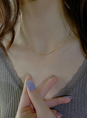 项链女款2023新款锁骨链钛钢配饰