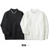 Оригинальный зимний цветной свитер с молнией для влюбленных, высокий воротник, оверсайз, увеличенная толщина