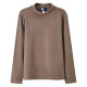 Double-sided German velvet half turtleneck long-sleeved T-shirt for men