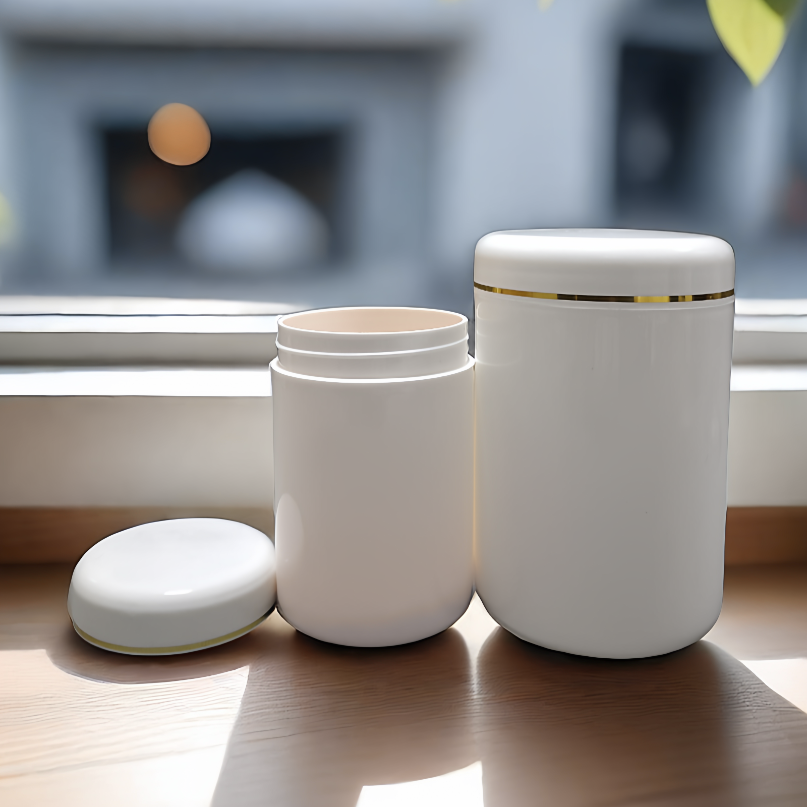 新款食品塑料罐pp材质商用瓶蜂蜜瓶圆形保健品塑料包装瓶硬塑料瓶 - 图2