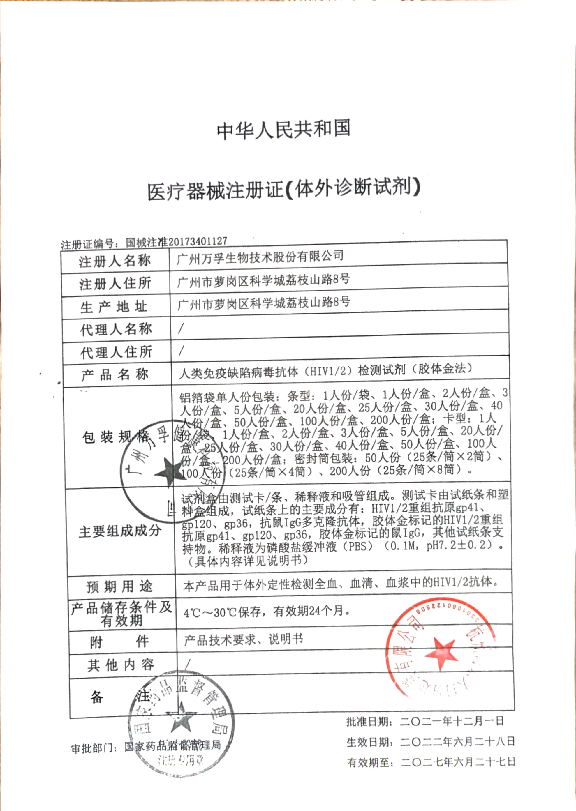 万孚hiv检测纸艾滋病测试非第四代梅毒传染病四合一四联自检试纸 - 图0