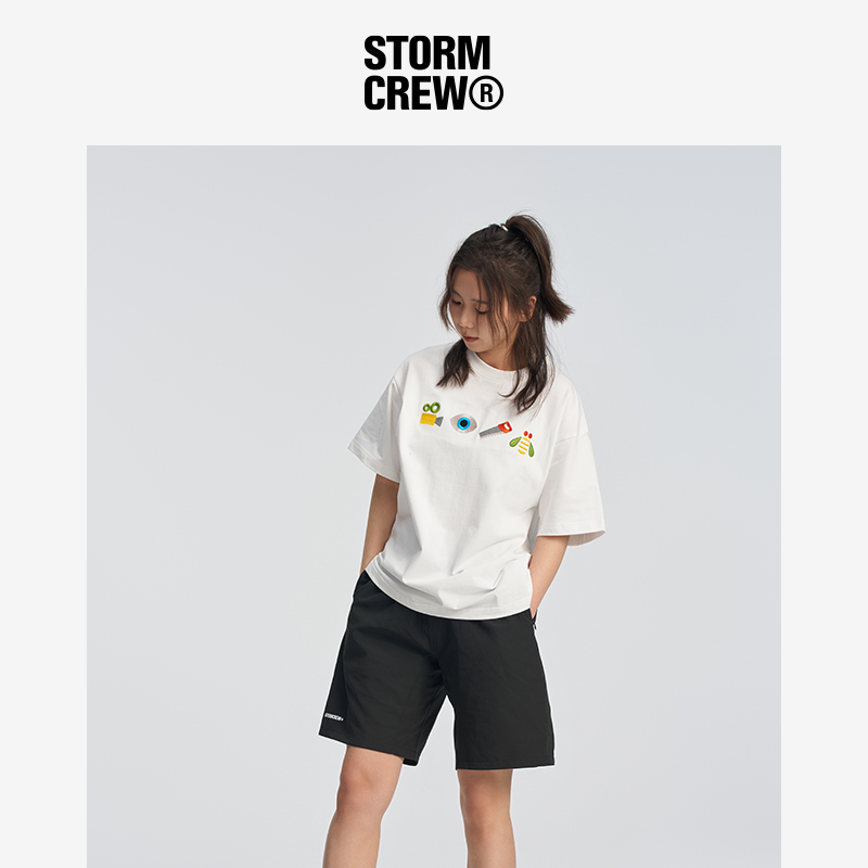 【新品】影视飓风STORMCREW 24春夏 影视锯蜂 男女款短袖T恤 - 图1