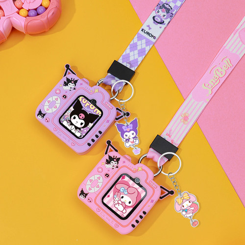 适用小天才电话手表表带Z10/Z9/Z8挂脖套Z6pro保护套Q1A/D2/Q2A/D3/D3S外壳z7/Z6A/Z6S少年版Z1S挂绳Q1R儿童 - 图2