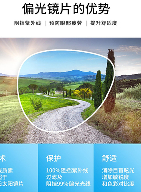 镁作防强光圆形复古情侣偏光墨镜