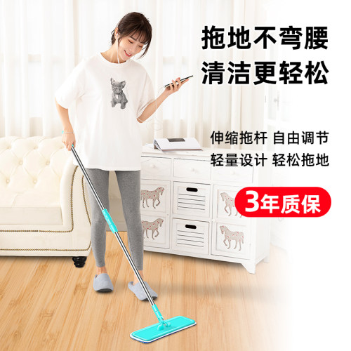 家用拖把2026新款木地板专用地拖简易墩布地板保养轻便型打蜡拖布 - 图0