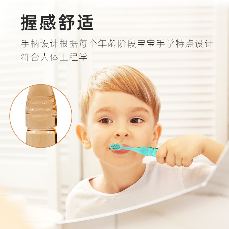 日本进口GUM米菲儿童牙刷 87#小头中软毛6-12宝宝牙刷换牙期蛀牙