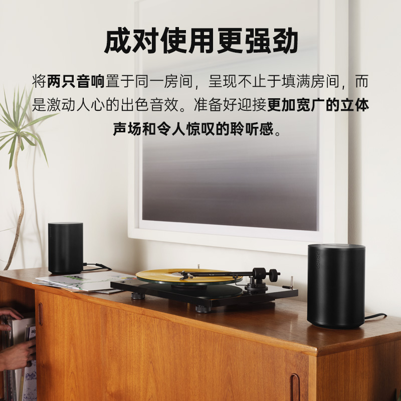 SONOS Era 100*2蓝牙智能音响小型立体声音箱环绕立体声One升级款