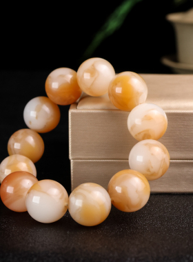 和田玉糖玉国风手串男女款玉石